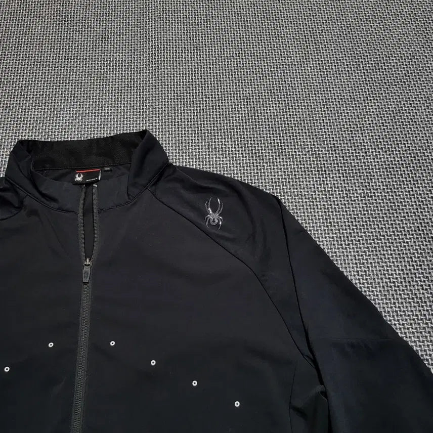[BUNJANG] Spider Functional Running Zip-up (Black, 2XL) / 스파이더 기능성 러닝 집업 블랙 (2XL)