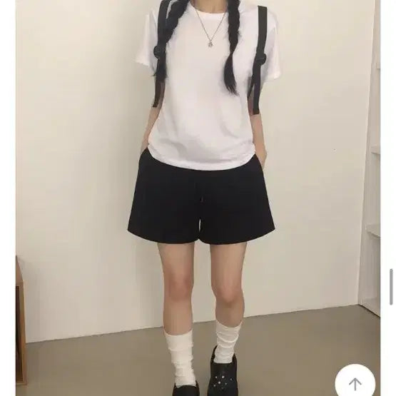 [SOLD OUT] 에이블리 검정색 3부 반바지