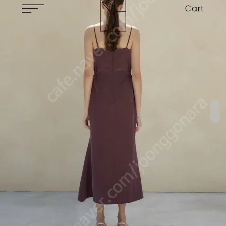 [BUNJANG] Sie Mare Antique Plum Long Slip Dress / 새상품) 시에 sie 마레 슬립 드레스 앤티크플럼 롱나시원피스뷔스티에트임