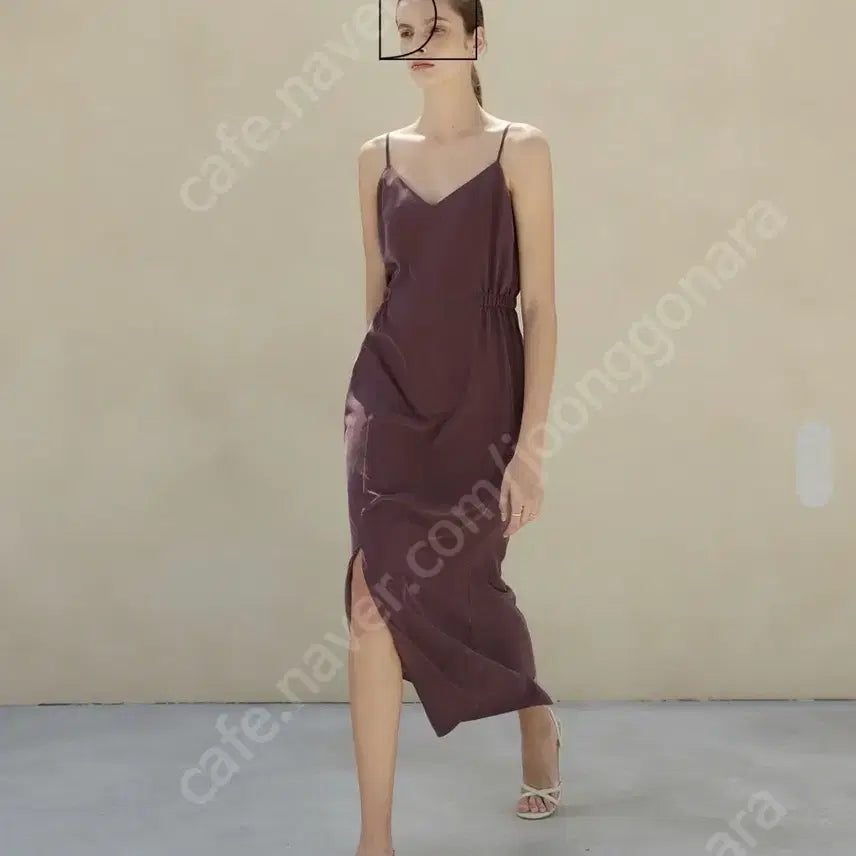 [BUNJANG] Sie Mare Antique Plum Long Slip Dress / 새상품) 시에 sie 마레 슬립 드레스 앤티크플럼 롱나시원피스뷔스티에트임