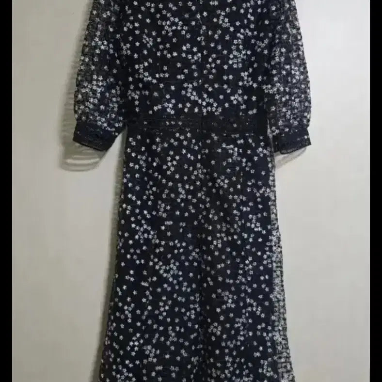 [BUNJANG] Floral Dress (Black) / 꽃 원피스  (블랙)