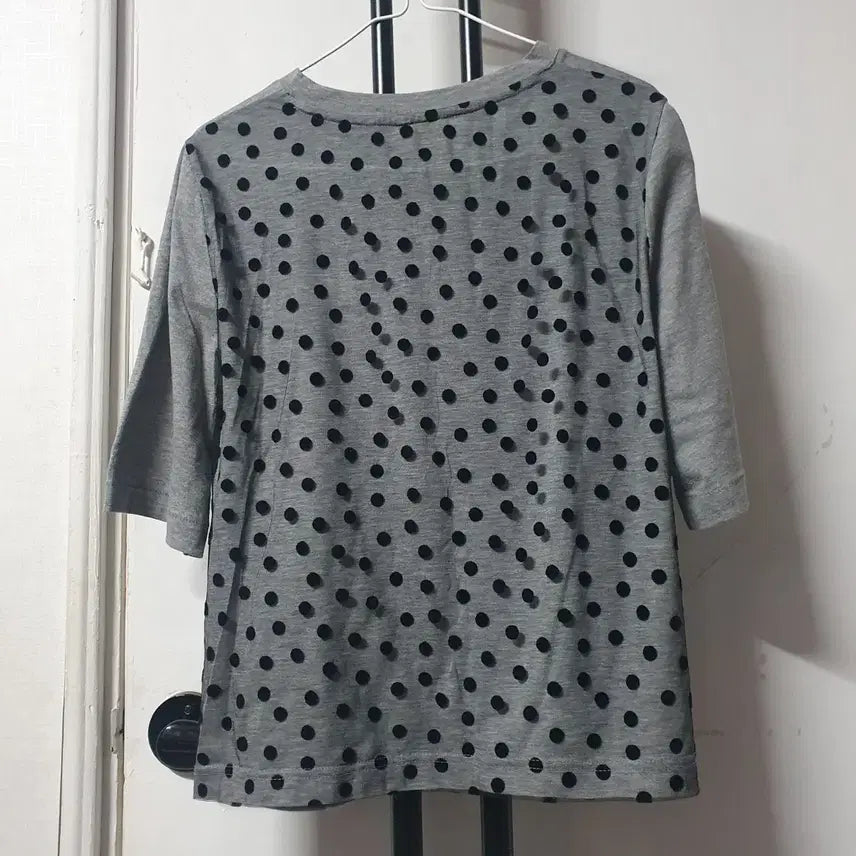 [SOLD OUT] 럭키슈에뜨 반팔 그레이 인견배색 여성66~77