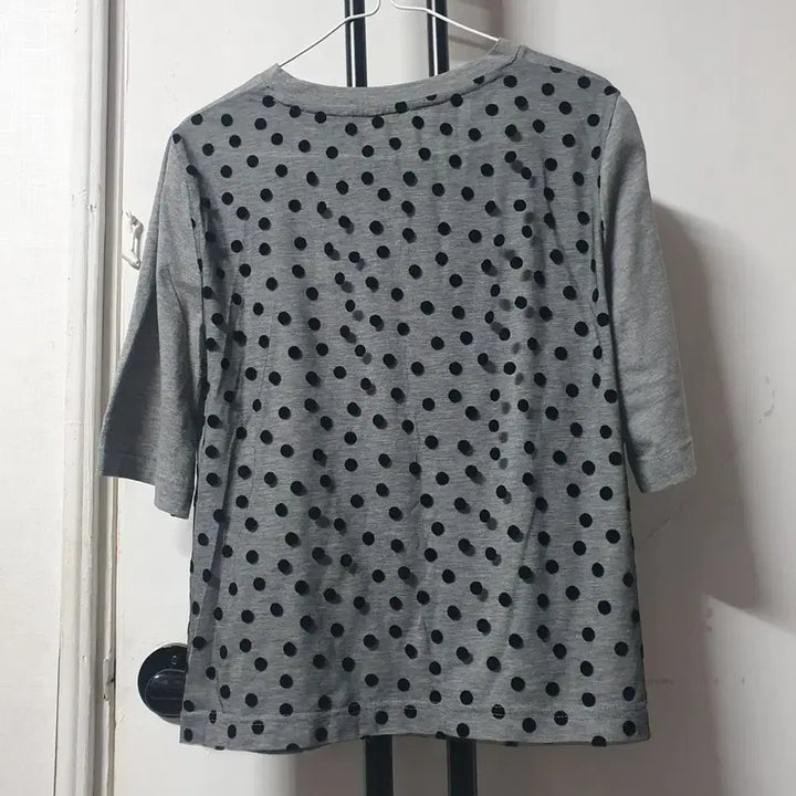 [SOLD OUT] 럭키슈에뜨 반팔 그레이 인견배색 여성66~77