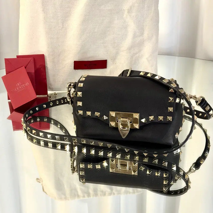 [BUNJANG] Valentino Rockstud Mini Crossbody Bag / [풀구성] 발렌티노 락스터드 미니 크로스백