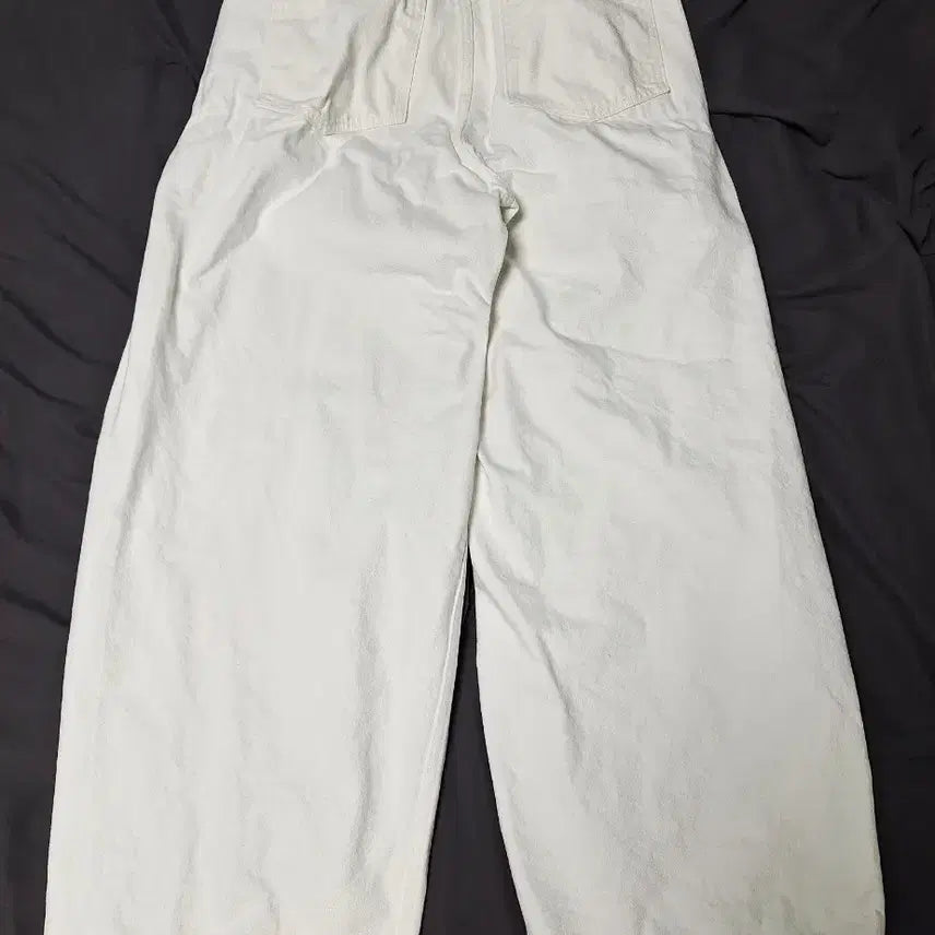 [BUNJANG] NOWN Wide Curved Denim Pants White Size 1 / 노운 와이드 커브드 데님팬츠 화이트 1사이즈