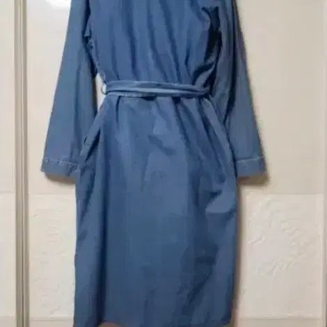 [BUNJANG] NANING9 Antly Denim Dress Long Cardigan / NANING9 앤틀리 허리끈 데님원피스 롱가디건