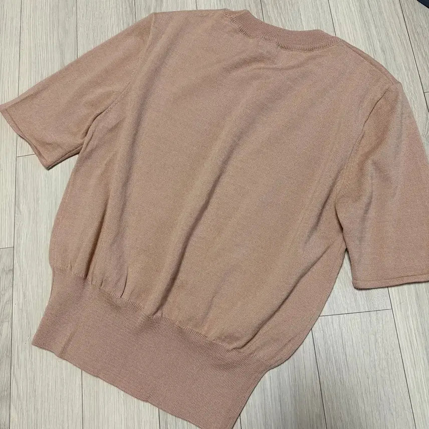 [BUNJANG] 시에 sie 듀이 하프 니트 머핀오렌지 여름반팔5부소매카멜베이지라운드넥 / 시에 sie 듀이 하프 니트 머핀오렌지 여름반팔5부소매카멜베이지라운드넥