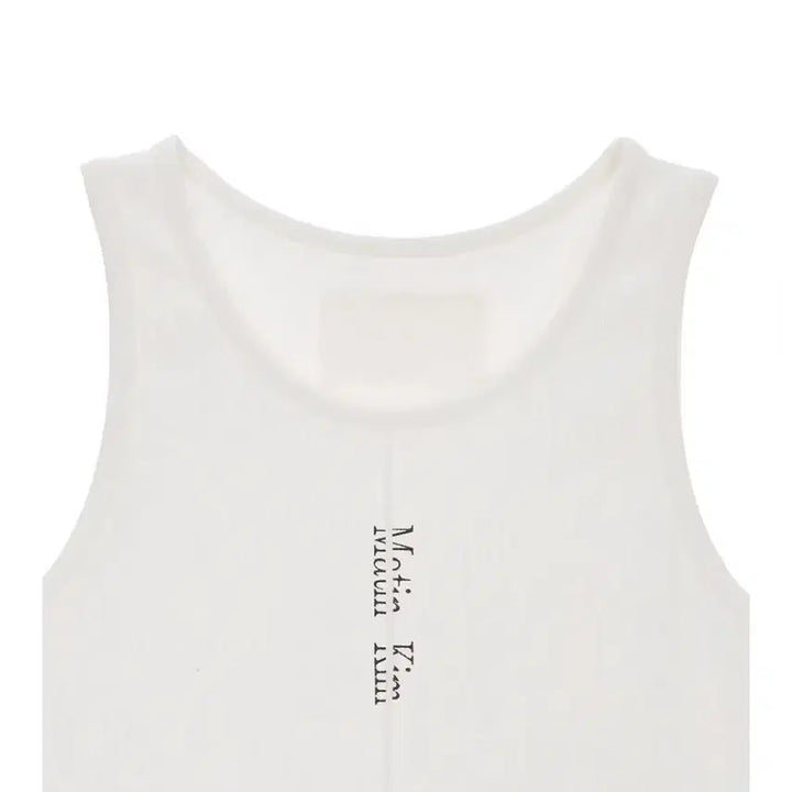 [BUNJANG] Matinkim Sleeveless Top / 마뗑킴 핀턱 슬리브리스(화이트)