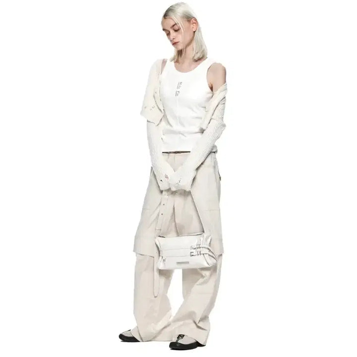 [BUNJANG] Matinkim Sleeveless Top / 마뗑킴 핀턱 슬리브리스(화이트)