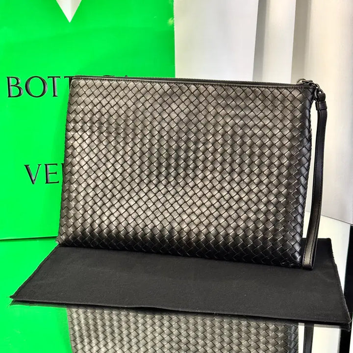 [BUNJANG] Bottega Veneta Intrecciato Black Clutch / [신품급] 보테가베네타 인트레치아토 블랙 클러치