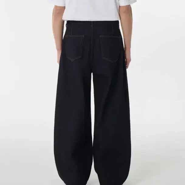 [BUNJANG] Musinsa Standard Balloon Denim Pants [Deep Indigo] 34 / 무탠다드 벌룬 데님 팬츠 [딥 인디고] 34