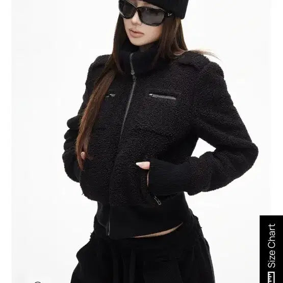 [BUNJANG] IAMXIAA Teddy Fleece Zip-up Crop Jacket / IAMXIAA 테디 플리스 집업 크롭 자켓