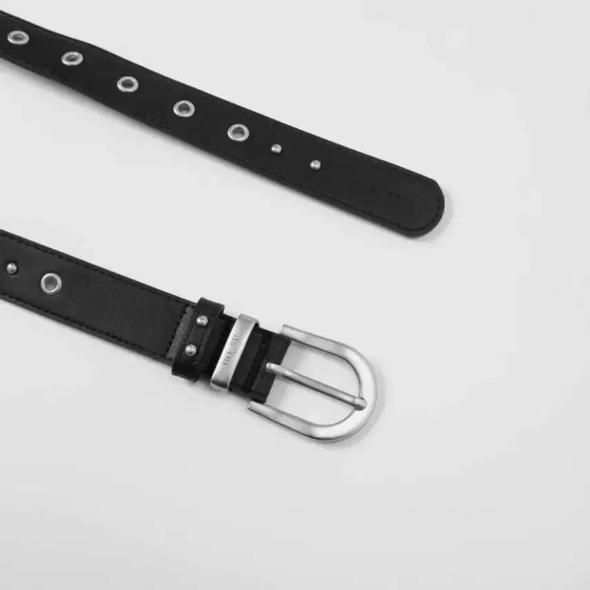 [SOLD OUT] 애즈온 트윈즈 아일렛 벨트 TWINS EYELET BELT / BLACK