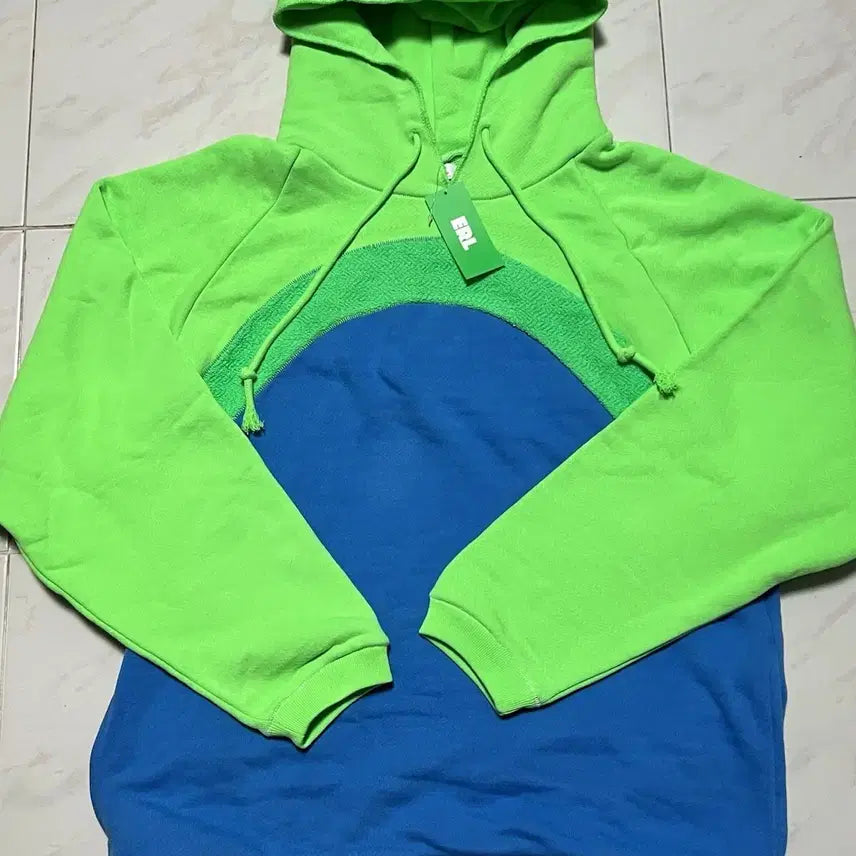 [BUNJANG] ERL Rainbow Drawstring Hoodie / ERL 이알엘 레인보우 드로스트링 후드