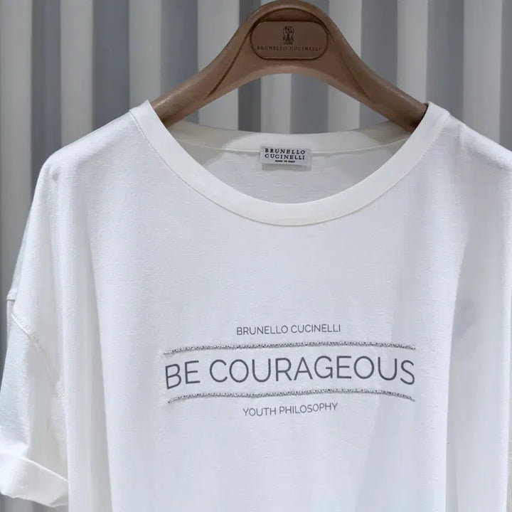 [BUNJANG] Brunello Cucinelli Printed Cotton White T-shirt / (A+/XXL) / 브루넬로쿠치넬리 프린팅 코튼 화이트 반팔 티셔츠
