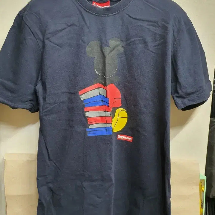 [BUNJANG] Supreme Mickey Mouse Collaboration Vintage T-Shirt / 슈프림 미키마우스 빈티지 티셔츠
