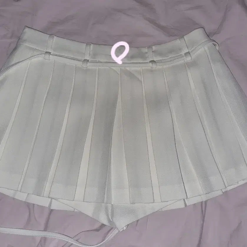 [BUNJANG] 3times Cheery Skirt White S / 쓰리타임즈 치어리 스커트 화이트 s