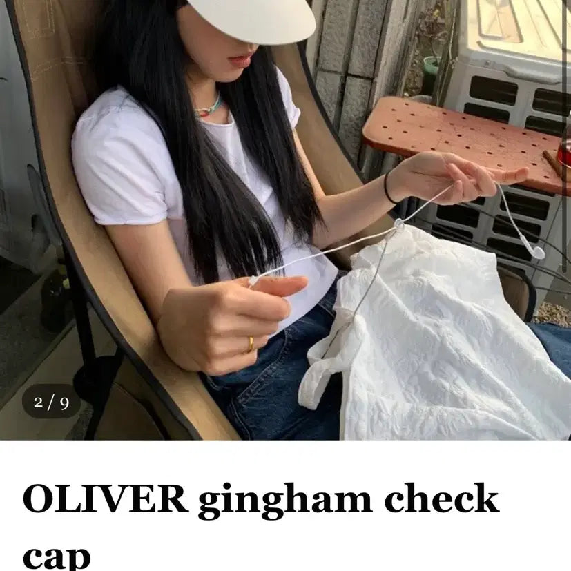 [BUNJANG] Mas Company Oliver Gingham Check Cap / 마스컴퍼니 OLIVER gingham check cap