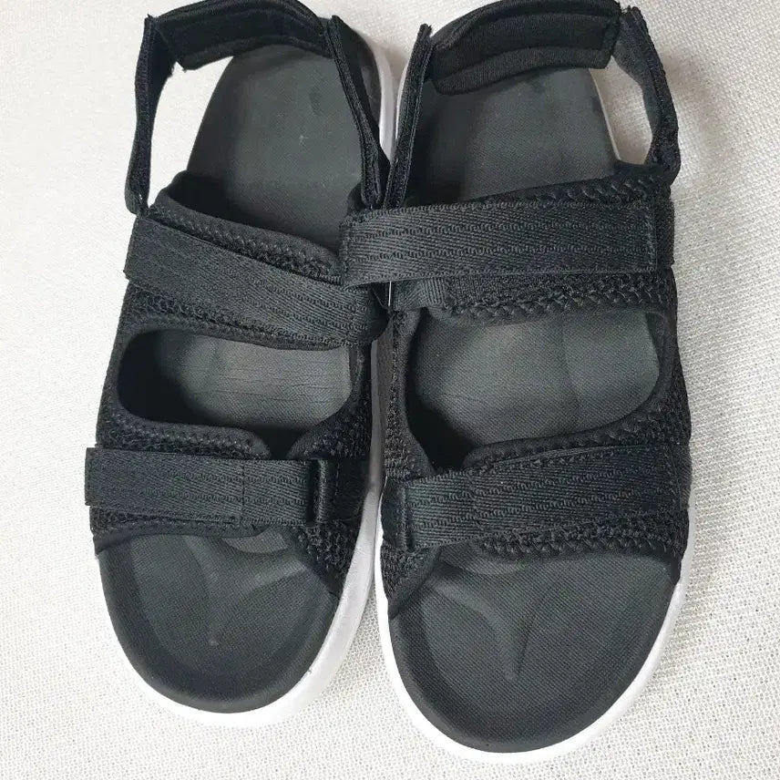[BUNJANG] Hoboken Black Velcro Strap Sandals Size 260 / 호보켄 블랙 벨크로 스트랩 샌들 260