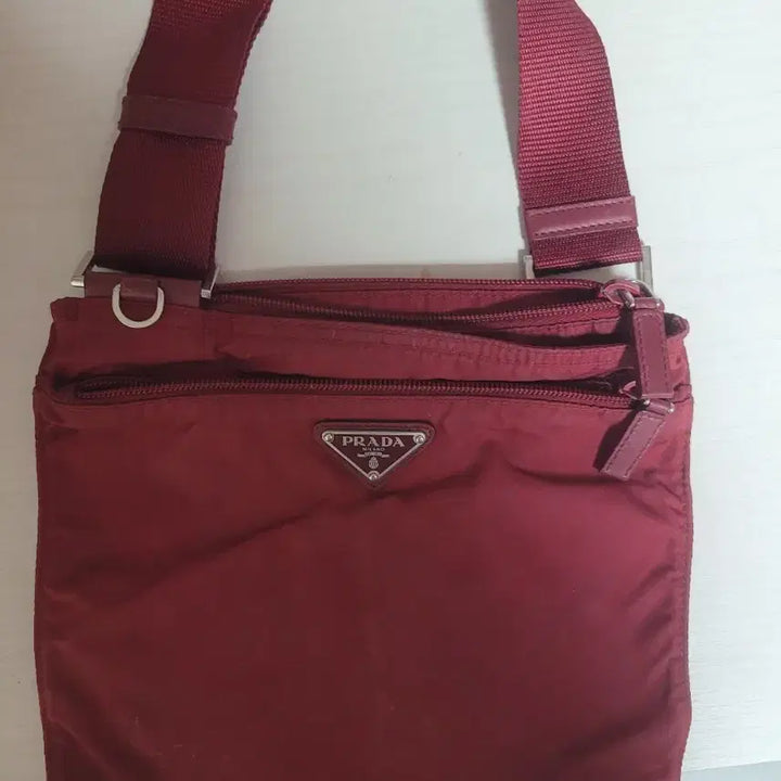 [BUNJANG] Prada Pocono Crossbody Bag Burgundy / 프라다 포코노 크로스백 버건디