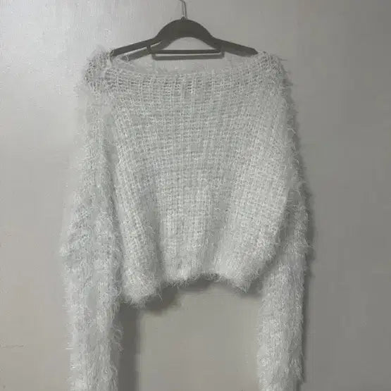 [BUNJANG] Loose Fit Angora Fur Knit Sweater / 루즈핏 앙고라 퍼 니트