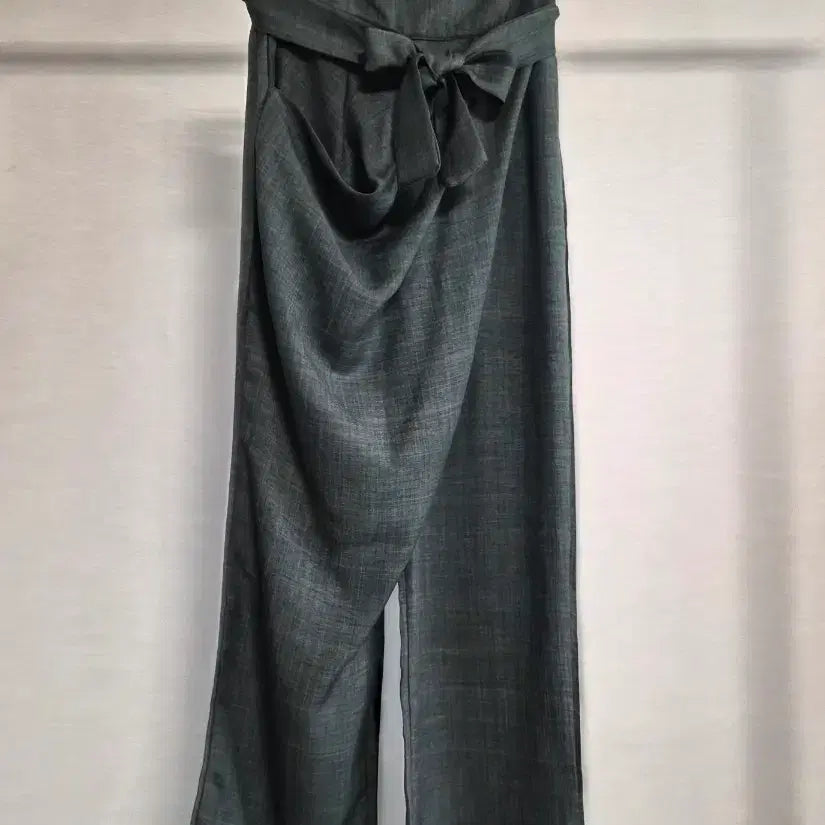 [SOLD OUT] 새옷 랩 디자인 와이드 팬츠 회색