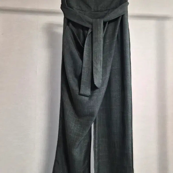 [SOLD OUT] 새옷 랩 디자인 와이드 팬츠 회색