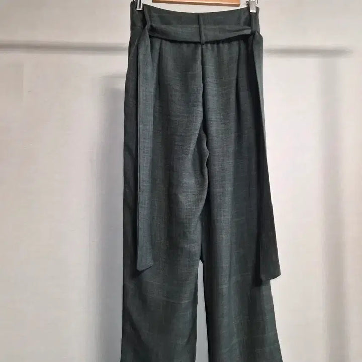 [SOLD OUT] 새옷 랩 디자인 와이드 팬츠 회색