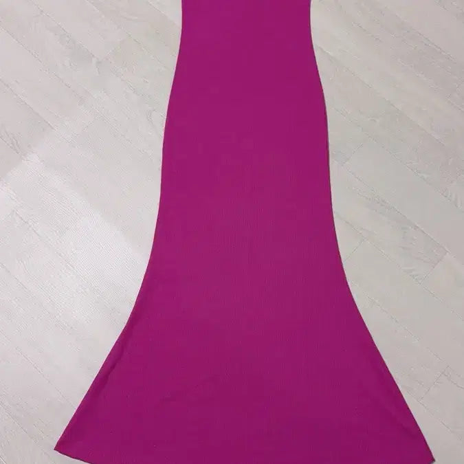 [BUNJANG] Hot Pink Magenta Sleeveless Long Dress / 핫핑크 마젠타 나시 롱원피스