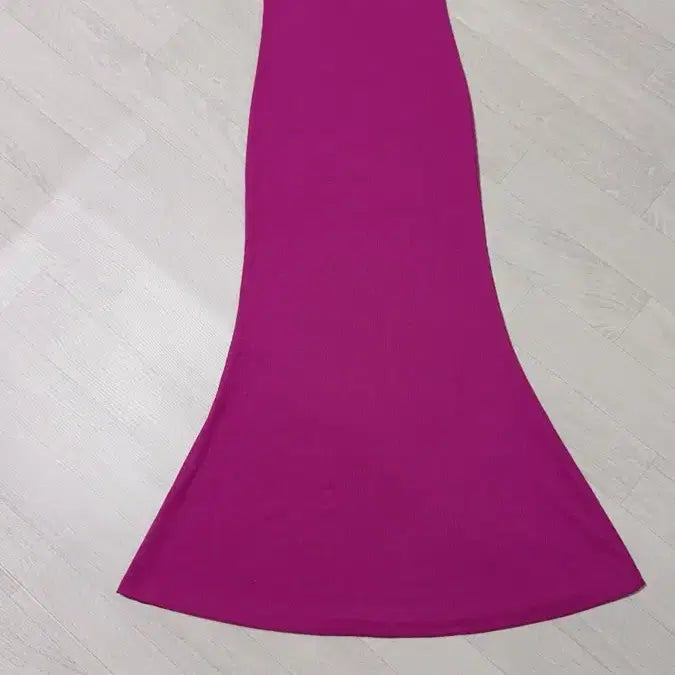 [BUNJANG] Hot Pink Magenta Sleeveless Long Dress / 핫핑크 마젠타 나시 롱원피스