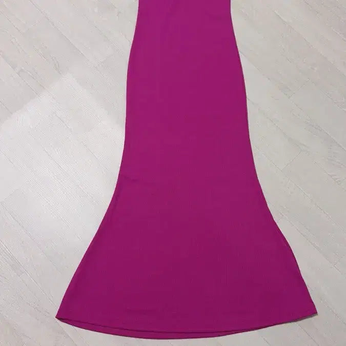 [BUNJANG] Hot Pink Magenta Sleeveless Long Dress / 핫핑크 마젠타 나시 롱원피스