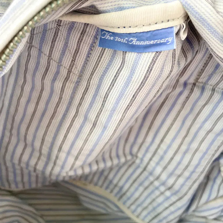 [BUNJANG] Porter 70th Anniversary Blue Stripe Boston Bag / 포터 70주년 블루 스트라이프 보스턴백 PORTER