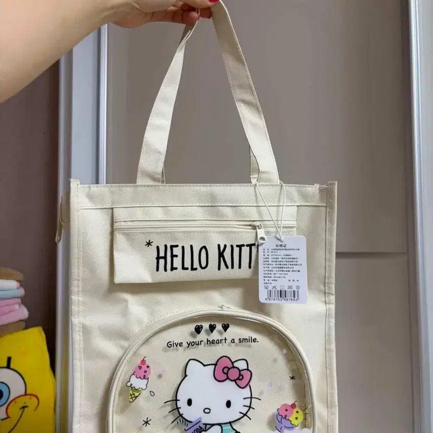 [BUNJANG] Hello Kitty Ivory Eco Bag / 헬로키티 키티가방