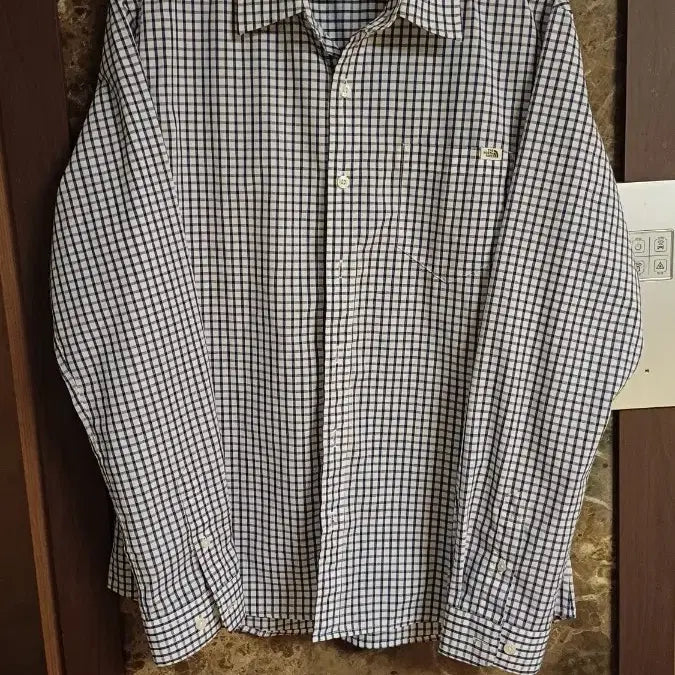 [SOLD OUT] 노스페이스 남방 체크무늬 100사이즈