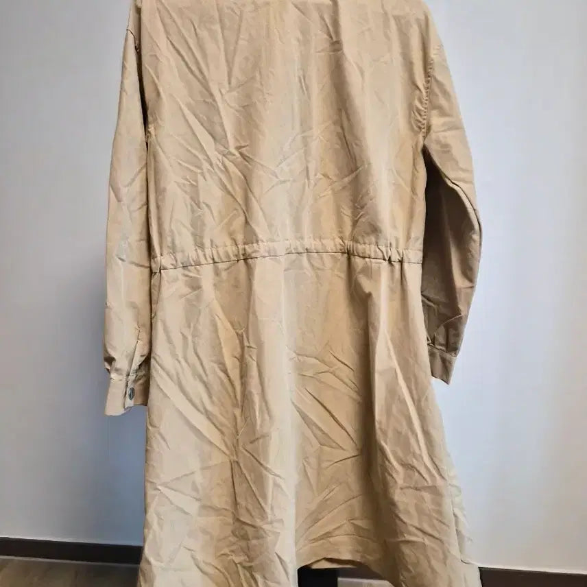 [BUNJANG] Sunflower Beige Pleated Long Shirt Dress / (새상품)베이지 여성 플리츠 롱 셔츠 free size
