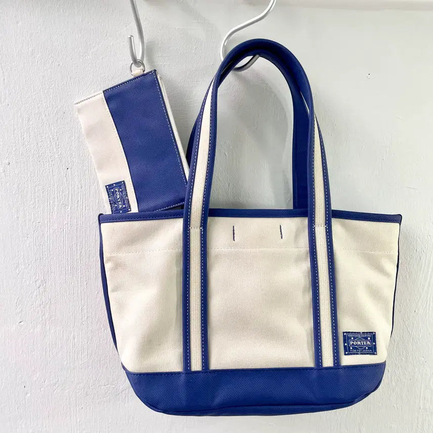 [BUNJANG] PORTER BOYFRIEND Tote Bag S + Pouch Set / 포터 보이프렌드 토트백 S + 파우치 세트 PORTER
