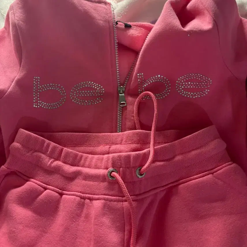 [BUNJANG] Galu Bebe XS Training Suit Set / 갸루 bebe 정품 새컨디션 xs 트레이닝복 세트
