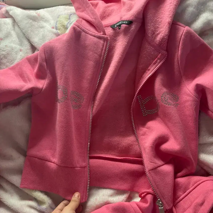 [BUNJANG] Galu Bebe XS Training Suit Set / 갸루 bebe 정품 새컨디션 xs 트레이닝복 세트