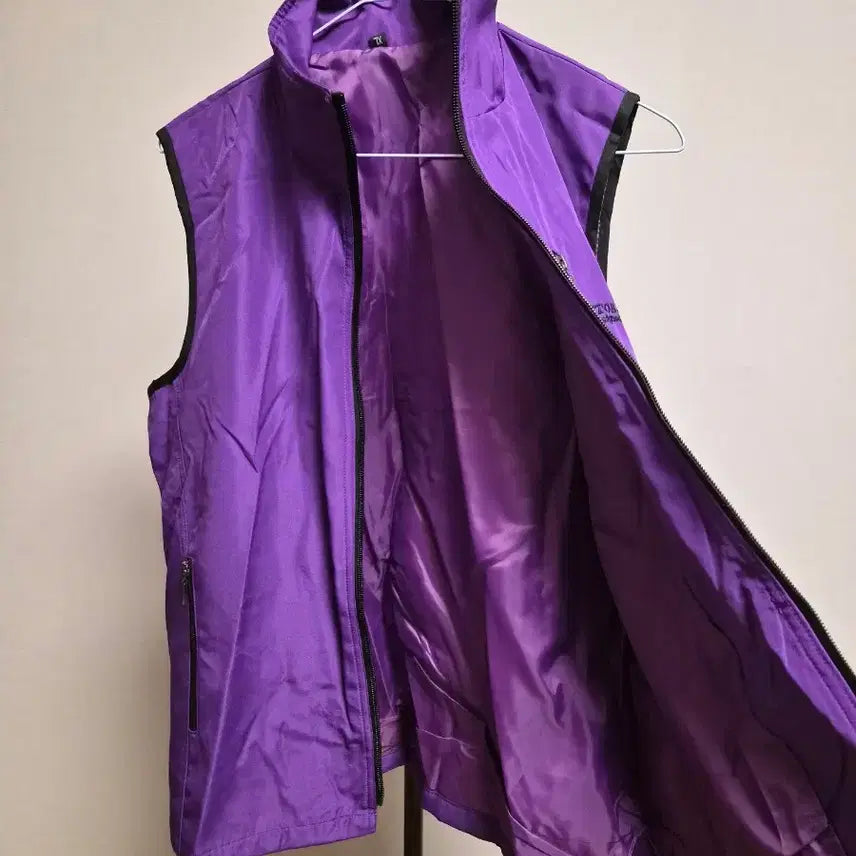 [SOLD OUT] (새상품)퍼플 여성 바람막이 조끼 XL