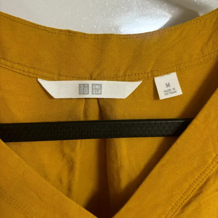 [BUNJANG] Uniqlo Rayon Mustard Long Dress M / 시원한 레이온 소재 유니클로 머스타드 롱 원피스 M