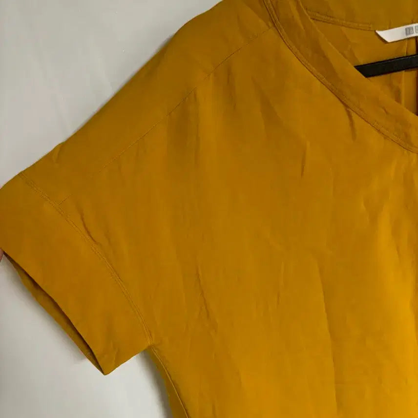 [BUNJANG] Uniqlo Rayon Mustard Long Dress M / 시원한 레이온 소재 유니클로 머스타드 롱 원피스 M