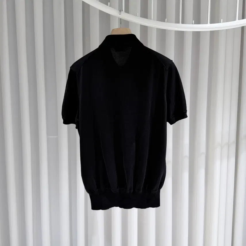 [SOLD OUT] (A+/50) / 톰포드 코튼 폴로 카라 반팔 티셔츠 블랙