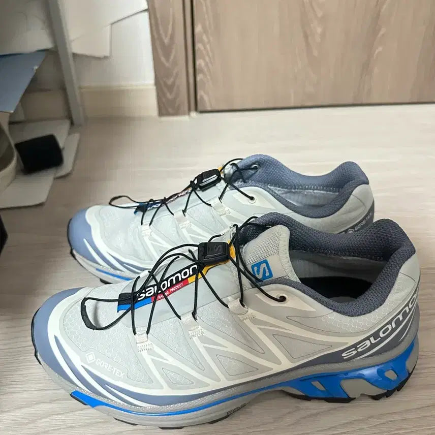 [BUNJANG] Salomon XT-6 Gore-Tex Metal Print Stone Sneakers / 살로몬 xt-6 고어텍스 메탈프린트 스톤 250