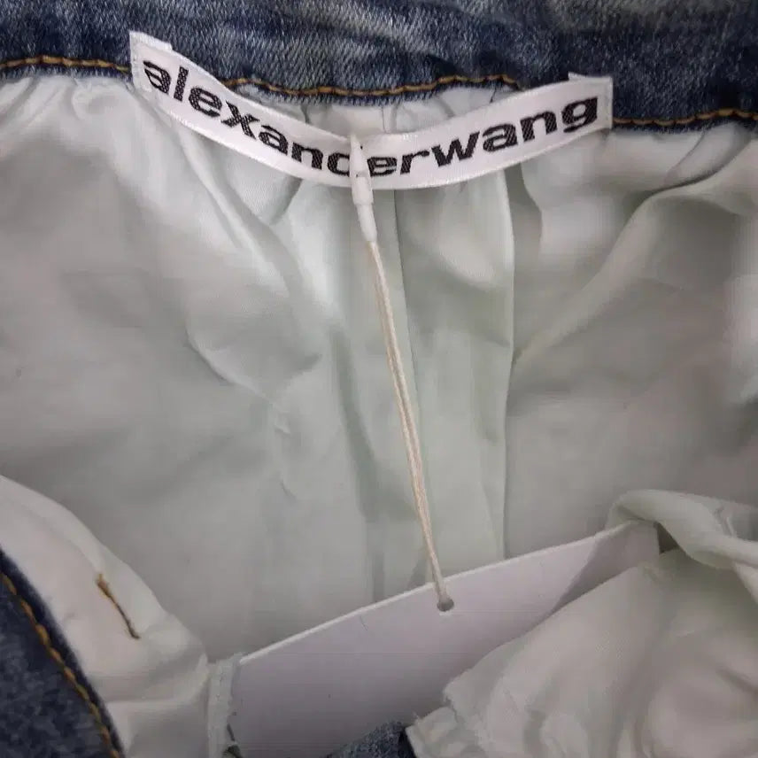 [BUNJANG] Rhinestone Denim Mini Skirt / 라인스톤 데님 큐빅 미니스커트 44반까지
