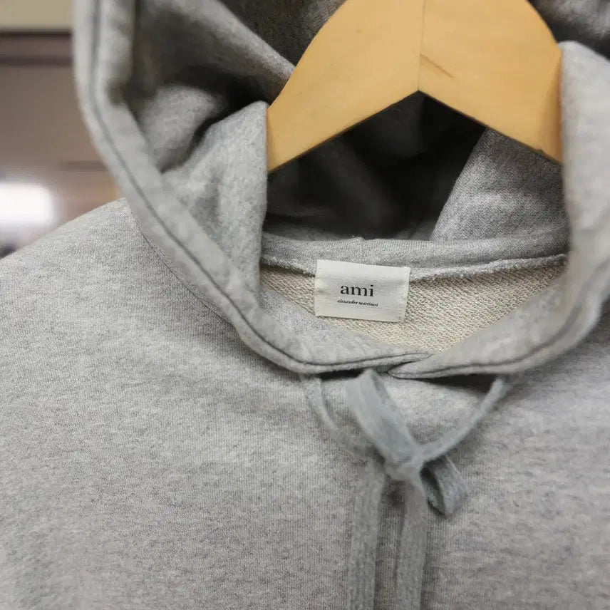 [BUNJANG] BTS (Army) Heart Logo Hoodie (Gray) - XL / 아미 하트 후드 그레이 XL 넉넉한 핏