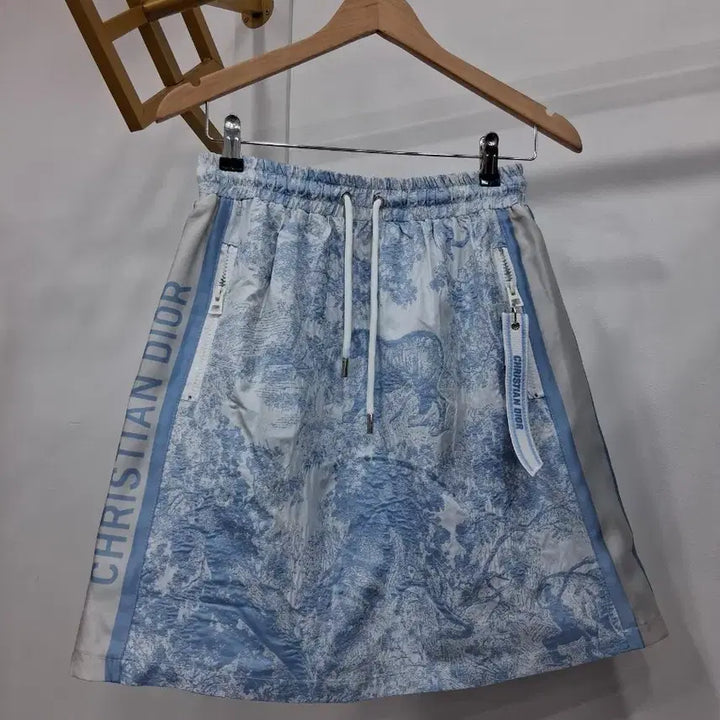 [BUNJANG] Blue Animal Print Skirt / 블루 동물원 스커트 66반까지