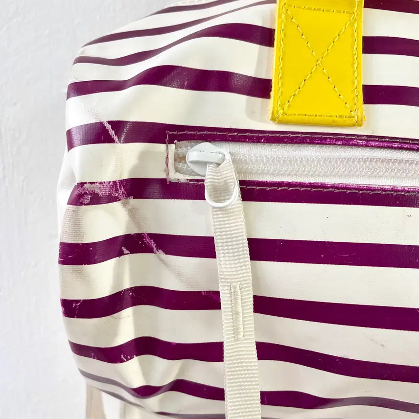 [BUNJANG] PORTER Marine Stripe Mini Boston Bag / 포터 마린 스트라이프 미니 보스턴백 PORTER