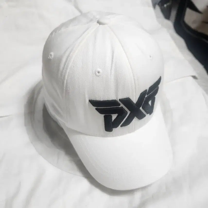 [BUNJANG] PXG 화이트 볼캡 모자 / PXG 화이트 볼캡 모자