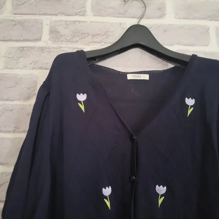 [SOLD OUT] 공구우먼 플라워자수 반팔가디건 빅싸이즈/알뜰한여우