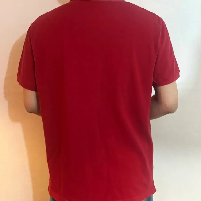 [SOLD OUT] [세탁 완료]  빈폴 레드 카라티 슬림핏 110